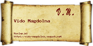 Vido Magdolna névjegykártya